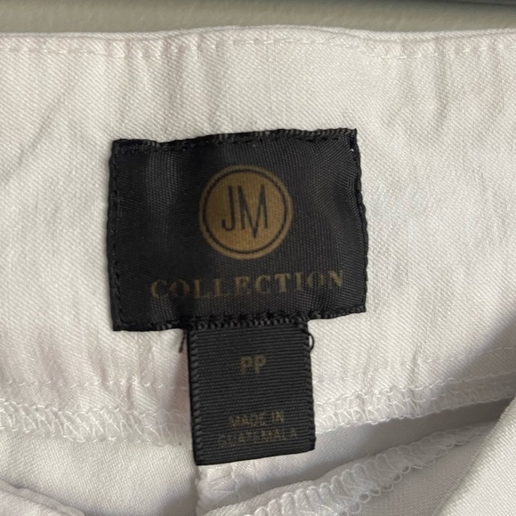 JM Collection White Studded Stretch Pants - Picture 3 of 3